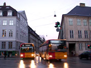 Bustrafik i kbh. 
Foto Helge Bay