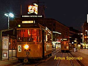 Sporvogn p&aring; Baneg&aring;rdspladsen foto: &Aring;rhus Sporveje