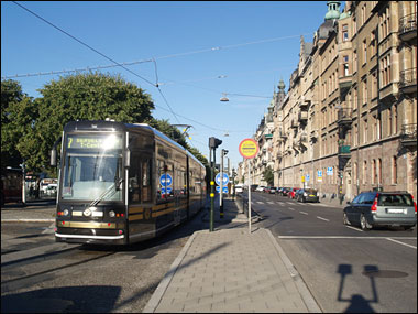 City Spårväg på Strandvägen