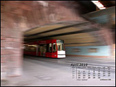 Erfurt i Tyskland har lukket for biltrafik under central viadukt